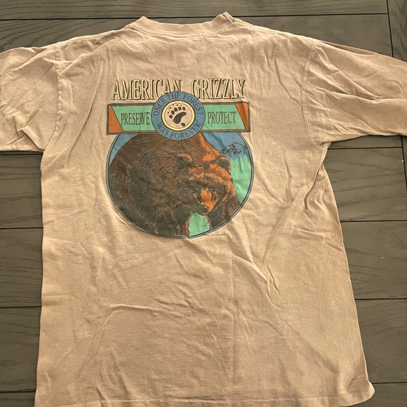 Vintage Single Stitch Men’s Large Grizzly Bear Shirt - Picture 1 of 11